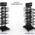 Стойка напольная_ATLANTIS BLACK RETAIL DOUBLE SIDE DISPLAY