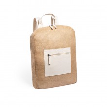 Рюкзак MARNEL, бежевый, 40 x 32 x 7 см, 100% джут 240 г/м2 /хлопок 200 г/м2