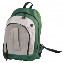 Рюкзак "Adventure"; зеленый с белым; 32х44х17 см; полиэстер; шелкография