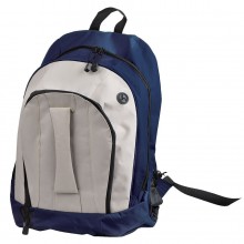Рюкзак "Adventure"; синий с белым; 32х44х17 см; полиэстер; шелкография