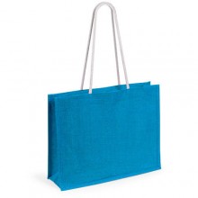 Cумка из джута "Hint", джут, 44,5x35x14 см, бирюзовый Cумка из джута "Hint", джут, 44,5x35x14 см, бирюзовый