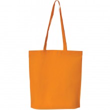 Сумка для покупок "PROMO"; оранжевая; 38 x 41,5 x 8,5 см; нетканый 80г/м2