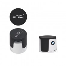 Беспроводная Bluetooth колонка "Echo", белый/черный прорезиненный