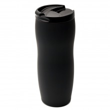 Термокружка с двойной стенкой Softex, черная Термокружка с двойной стенкой Softex, черная