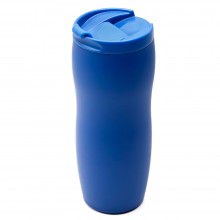 Термокружка с двойной стенкой Softex, синяя Термокружка с двойной стенкой Softex, синяя