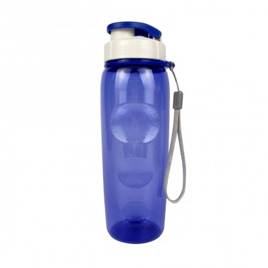 Пластиковая бутылка Сингапур (с клапаном) - Синий HH