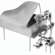 Пианист-виртуоз Фигурки из металла HINZ & KUNST