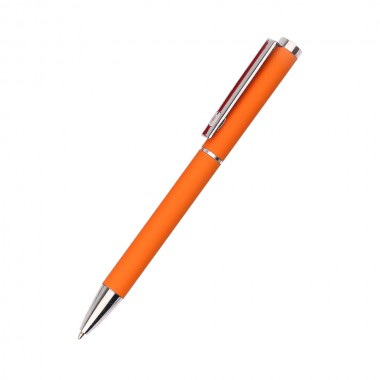 Ручка металлическая Titan софт-тач - Оранжевый OO