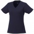 Модная женская футболка Amery с коротким рукавом и V-образным вырезом, темно-синий