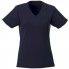 Модная женская футболка Amery с коротким рукавом и V-образным вырезом, темно-синий