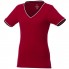 Женская футболка Elbert с коротким рукавом, красный/темно-синий/белый