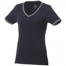 Женская футболка Elbert с коротким рукавом, темно-синий/серый меланж/белый