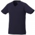 Модная мужская футболка Amery с коротким рукавом и V-образным вырезом, темно-синий