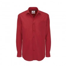 Рубашка мужская с длинным рукавом Heritage LSL/men, темно-красная/deep red