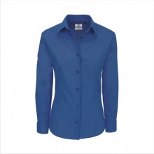 Рубашка женская с длинным рукавом Heritage LSL/women, синяя/blue chip
