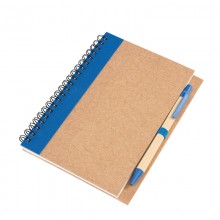 Блокнот с ручкой "Econot", синий