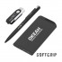 Набор ручка + флеш-карта 8Гб + зарядное устройство 4000 mAh в футляре, softgrip