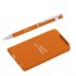 Набор ручка "Mars" + зарядник "Theta" 4000 mAh в футляре, покрытие soft touch