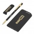 Набор ручка "Star" + флешка "Case" 8 Гб + зарядник "Theta" 4000 mAh в футляре, покрытие soft touch