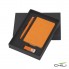 Подарочный набор "Сорренто" с блокнотом А6, покрытие soft touch, оранжевый