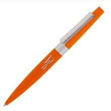 Ручка шариковая "Peri", оранжевый, прорезиненная поверхность