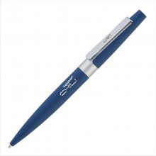Ручка шариковая "Peri", темно-синий, прорезиненная поверхность