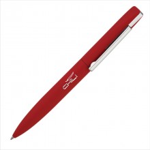 Ручка шариковая "Mercury", красный, прорезиненная поверхность