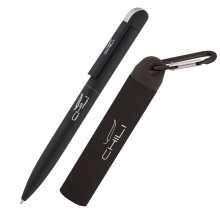 Набор ручка + источник энергии 2800 mAh в футляре, черный