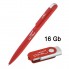 Набор ручка + флеш-карта 16 Гб в футляре, красный