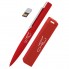 Набор ручка c флеш-картой 8Гб + источник энергии 2800 mAh в футляре, красный