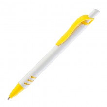 Ручка шариковая "Boston", белая/желтая
