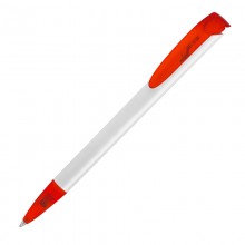Ручка шариковая JONA T, белый/красный прозрачный