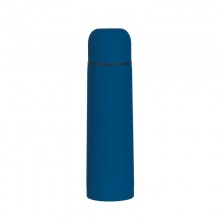 Термос "Крит" с прорезиненным покрытием 0,5 л., синий
