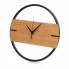 Деревянные часы с металлическим ободом Time Wheel