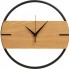 Деревянные часы с металлическим ободом Time Wheel