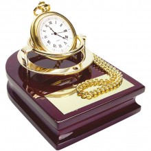 Часы «Магистр» на деревянной подставке с цепочкой