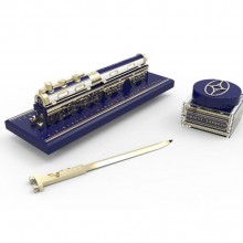 Набор «Orient Express»: ручка, перьевая с подставкой, нож для бумаги, чернила, грип-секция для роллера