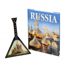 Подарочный набор Музыкальная Россия: балалайка, книга RUSSIA