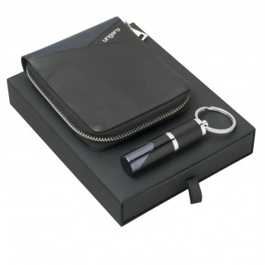 Подарочный набор Lapo: кошелек с застежкой-молнией, брелок