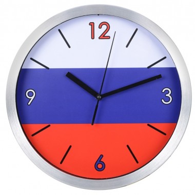 Часы настенные Российский флаг