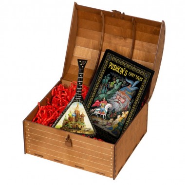 Подарочный набор Музыкальная Россия: балалайка, книга Сказки-Пушкина