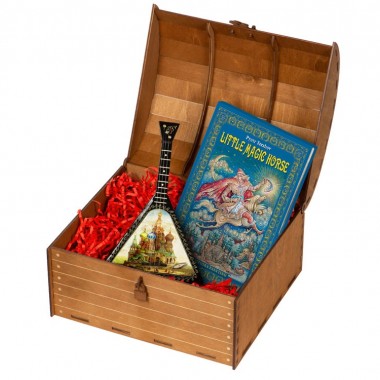 Подарочный набор Музыкальная Россия: балалайка, книга Конек - горбунок