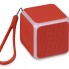 Портативная колонка Cube с подсветкой, красный