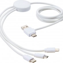 Зарядный кабель 5-в-1 Pure с противобактериальной присадкой