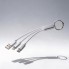Кабель для зарядки Tres с брелоком, серый