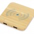 USB-хаб с беспроводной зарядкой из бамбука Plato, 5 Вт