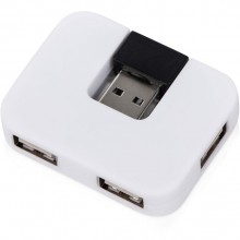 USB Hub Gaia на 4 порта, белый USB Hub Gaia на 4 порта, белый