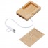 USB хаб Memo, 2*USB, 2*Type C, бамбук
