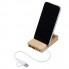 USB хаб Memo, 2*USB, 2*Type C, бамбук