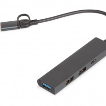 USB-концентратор Command, серый USB-концентратор Command, серый